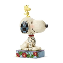 Peanuts - H: 12,5 cm. Snoopy and Woodstock